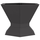 Focolare Nero 50 x 50 x 40 cm Acciaio laminato a freddo