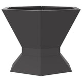 Focolare Nero 50 x 50 x 40 cm Acciaio laminato a freddo