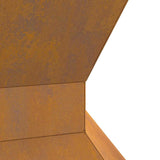 Focolare Marrone 50 x 50 x 40 cm acciaio corten