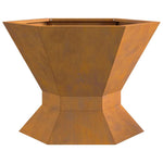 Focolare Marrone 50 x 50 x 40 cm acciaio corten