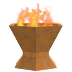 Focolare Marrone 50 x 50 x 40 cm acciaio corten