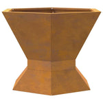 Focolare Marrone 50 x 50 x 40 cm acciaio corten