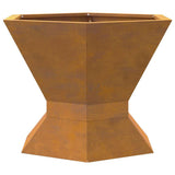 Focolare Marrone 50 x 50 x 40 cm acciaio corten