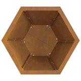 Focolare Marrone 50 x 50 x 40 cm acciaio corten