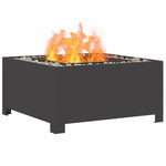 Focolare Nero 60 x 60 x 30 cm Acciaio laminato a freddo