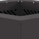 Focolare Nero 38 x 38 x 51 cm Acciaio laminato a freddo