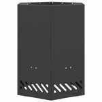 Focolare Nero 38 x 38 x 51 cm Acciaio laminato a freddo