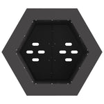 Focolare Nero 38 x 38 x 51 cm Acciaio laminato a freddo