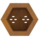Focolare Marrone 38 x 38 x 51 cm acciaio corten