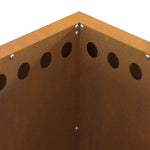 Focolare Marrone 48 x 48 x 50 cm acciaio corten