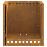 Focolare Marrone 48 x 48 x 50 cm acciaio corten