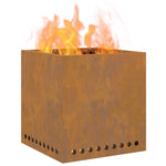 Focolare Marrone 48 x 48 x 50 cm acciaio corten