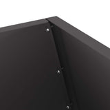 Focolare Nero 50 x 50 x 100 cm Acciaio laminato a freddo
