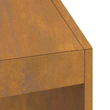 Focolare Marrone 50 x 50 x 100 cm acciaio corten