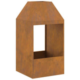 Focolare Marrone 50 x 50 x 100 cm acciaio corten