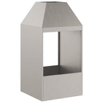 Focolare Marrone 50 x 50 x 100 cm acciaio corten