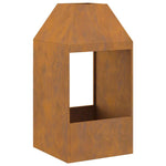 Focolare Marrone 50 x 50 x 100 cm acciaio corten