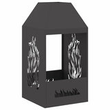 Focolare Nero 50 x 50 x 100 cm Acciaio