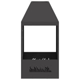 Focolare Nero 50 x 50 x 100 cm Acciaio