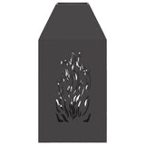 Focolare Nero 50 x 50 x 100 cm Acciaio