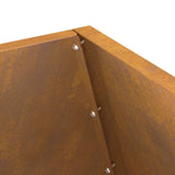 Focolare Marrone 50 x 50 x 100 cm acciaio corten