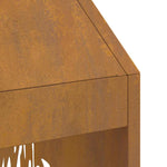 Focolare Marrone 50 x 50 x 100 cm acciaio corten