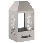 Focolare Marrone 50 x 50 x 100 cm acciaio corten