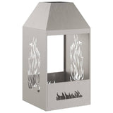 Focolare Marrone 50 x 50 x 100 cm acciaio corten