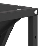 Focolare Nero 80 x 80 x 40 cm Acciaio laminato a freddo