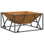 Focolare Marrone 80 x 80 x 40 cm acciaio corten