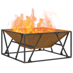 Focolare Marrone 80 x 80 x 40 cm acciaio corten