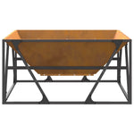 Focolare Marrone 80 x 80 x 40 cm acciaio corten