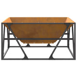 Focolare Marrone 80 x 80 x 40 cm acciaio corten