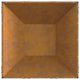 Focolare Marrone 80 x 80 x 40 cm acciaio corten