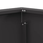 Focolare Nero 75 x 75 x 28 cm Acciaio laminato a freddo