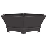 Focolare Nero 75 x 75 x 28 cm Acciaio laminato a freddo