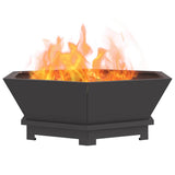 Focolare Nero 75 x 75 x 28 cm Acciaio laminato a freddo