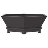 Focolare Nero 75 x 75 x 28 cm Acciaio laminato a freddo
