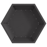 Focolare Nero 75 x 75 x 28 cm Acciaio laminato a freddo
