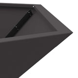 Focolare Nero 100 x 100 x 28 cm Acciaio
