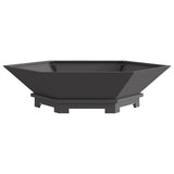 Focolare Nero 100 x 100 x 28 cm Acciaio