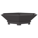 Focolare Nero 100 x 100 x 28 cm Acciaio