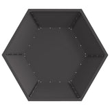 Focolare Nero 100 x 100 x 28 cm Acciaio