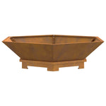 Focolare Marrone 100 x 100 x 28 cm acciaio corten