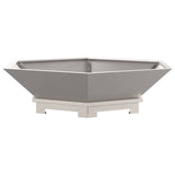 Focolare Marrone 100 x 100 x 28 cm acciaio corten