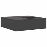Focolare Nero 100 x 100 x 30 cm Acciaio