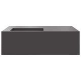 Focolare Nero 100 x 100 x 30 cm Acciaio