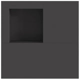 Focolare Nero 100 x 100 x 30 cm Acciaio