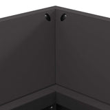 Focolare Nero 160 x 45 x 35 cm Acciaio laminato a freddo