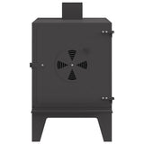 Stufa da campeggio con sfiato dell'aria Nero 35 x 50 x 60 cm